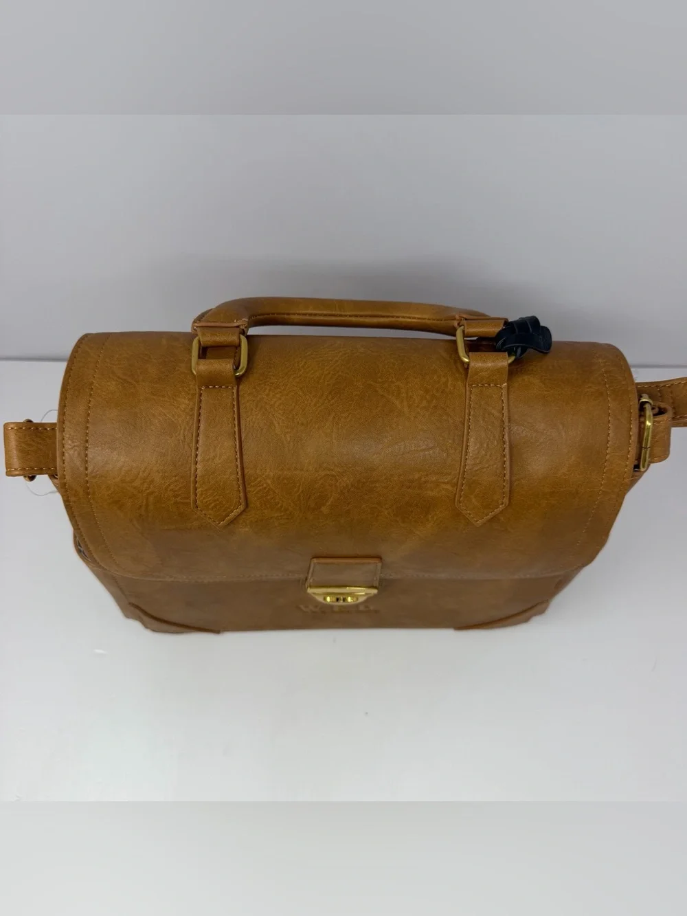 Walt’s Office Disney Company Store D23 2026 Vegan Leather Messenger Bag W.E.D.